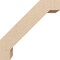 Ekena Millwork 5-inch W x 12-inch D x 12-inch H Burlington Rough Cedar Woodgrain TimberThane Knee Brace, Primed BRCUR05X12X12BURRCPR - alternate 4